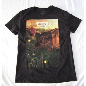 New W/ Defect Chapter 2 "IT" Derry is Calling" Pennywise Black TShirt Sz M